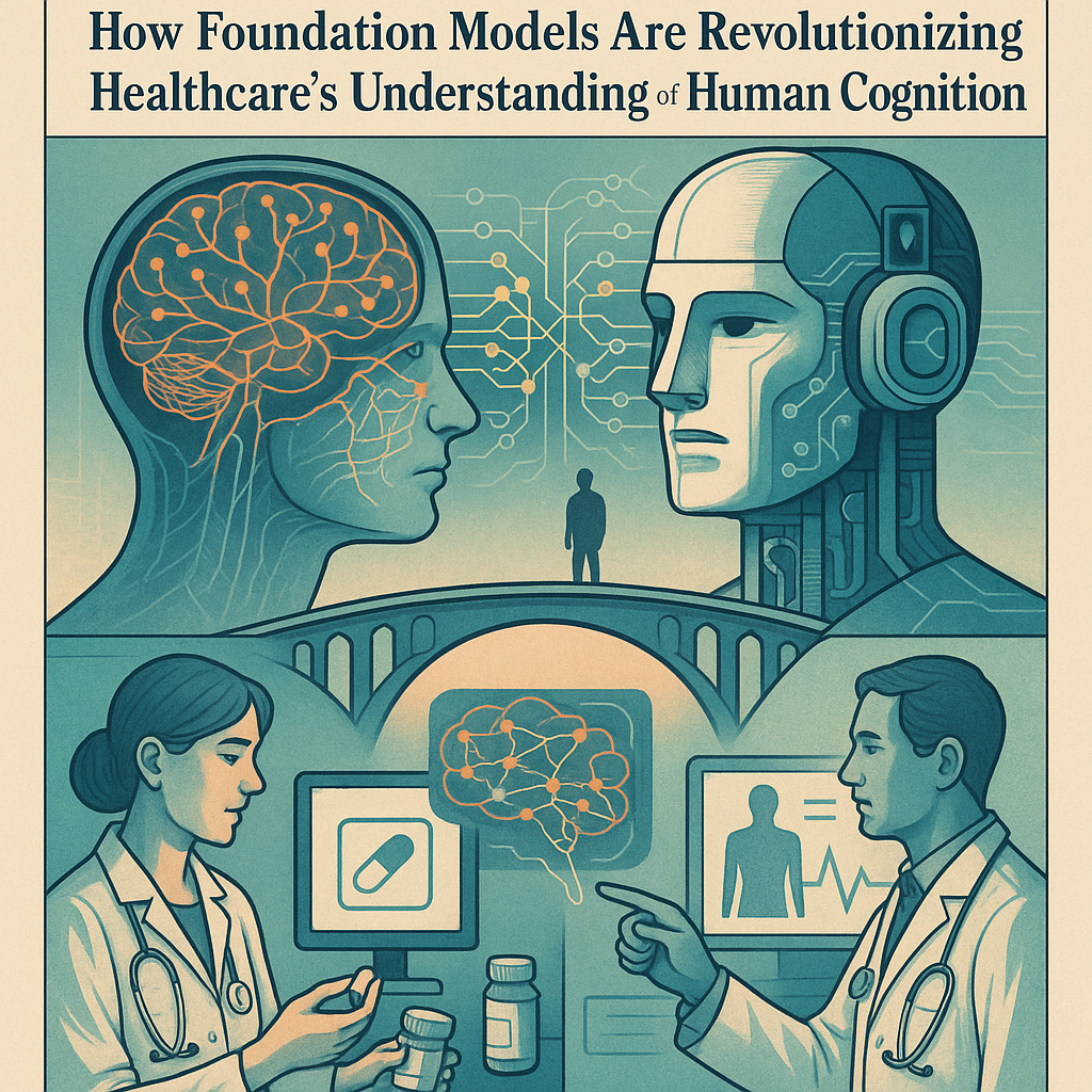 When AI Becomes a Mind Reader: How Foundation Models Are Revolutionizing Healthcare's Understanding of Human Cognition - Featured image illustration