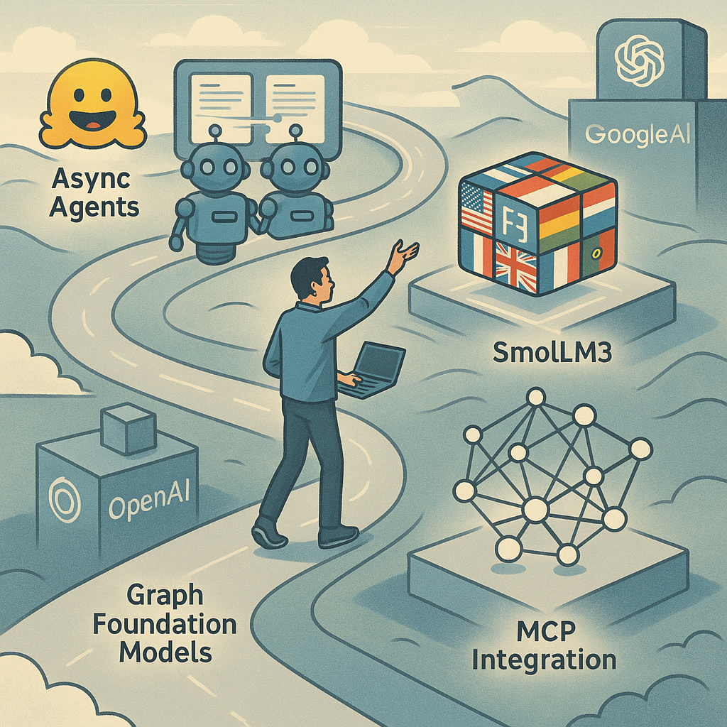 Prompt Engineering in July 2025: Async Agents, SmolLM3, and the Next Wave of LLM Innovation - Featured image illustration