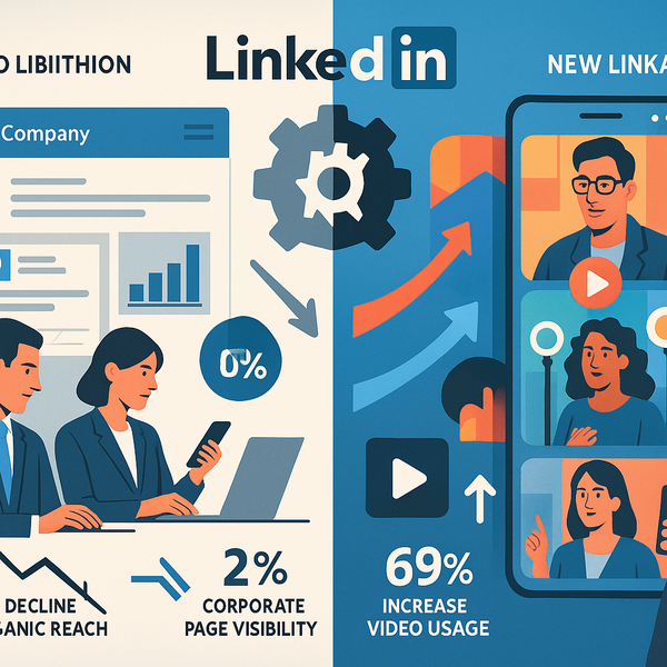 The Great LinkedIn Algorithm Shift: Why Corporate Pages Must Adapt or Get Left Behind