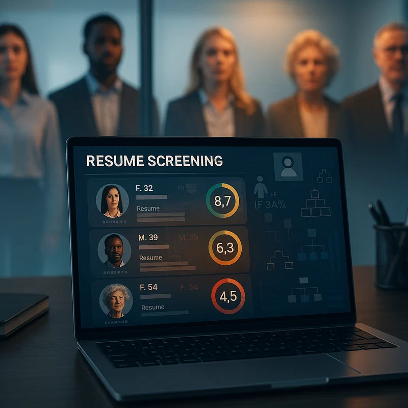 AI recruitment technology balancing efficiency and fairness