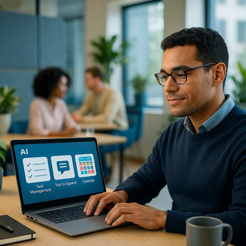 AI assistive technology supporting neurodivergent professionals in the workplace
